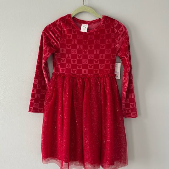 Disney Other - Disney Minnie Mouse Red Christmas Dress Girl Sz 8 NWT Holiday Festivities